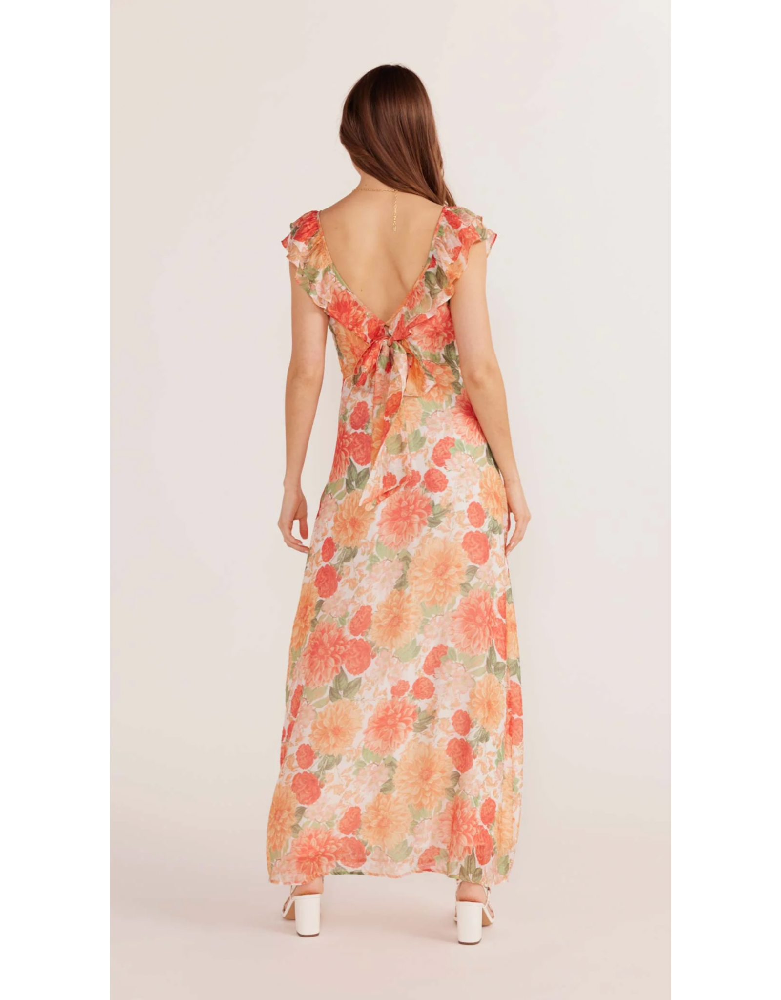 Mink Pink Mink Pink - Aida Frill Maxi Dress (Apricot)
