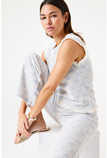 Garcia Garcia - Tweed Inspired Trousers (Blue/Ivory)