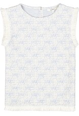 Garcia Garcia - Tweed Inspired Trousers (Blue/Ivory)