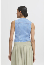 b.young b.young - Kallie Waistcoat (Light Blue Denim)