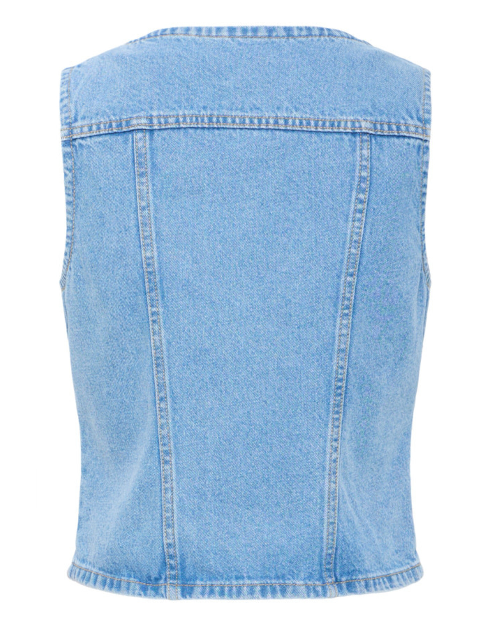b.young b.young - Kallie Waistcoat (Light Blue Denim)