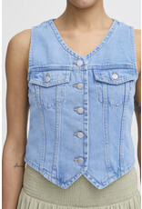 b.young b.young - Kallie Waistcoat (Light Blue Denim)