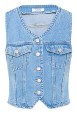 b.young b.young - Kallie Waistcoat (Light Blue Denim)