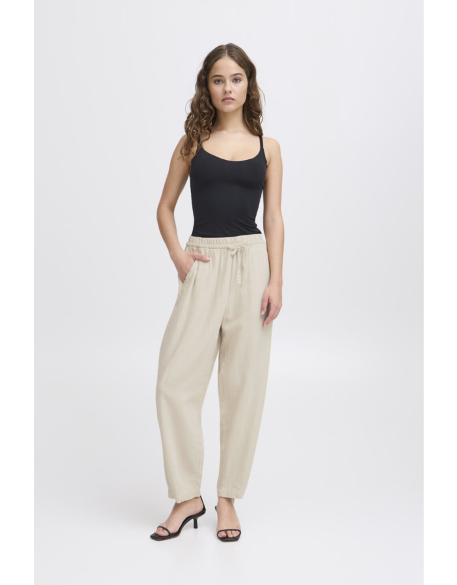 ICHI ICHI - Linno Barrel Pant (Natural Ecru)