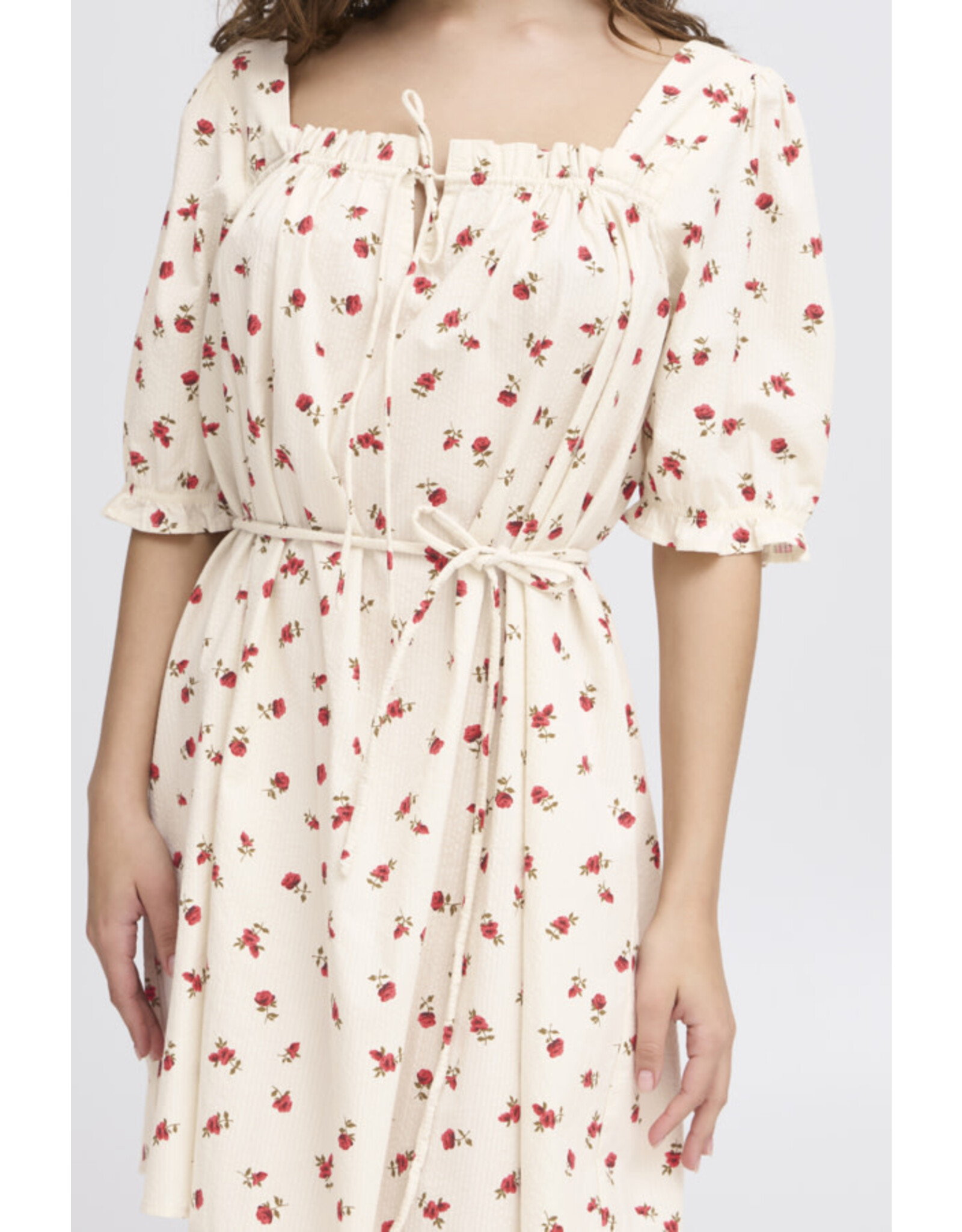 ICHI ICHI - Rosey Dress (Geranium Flower)