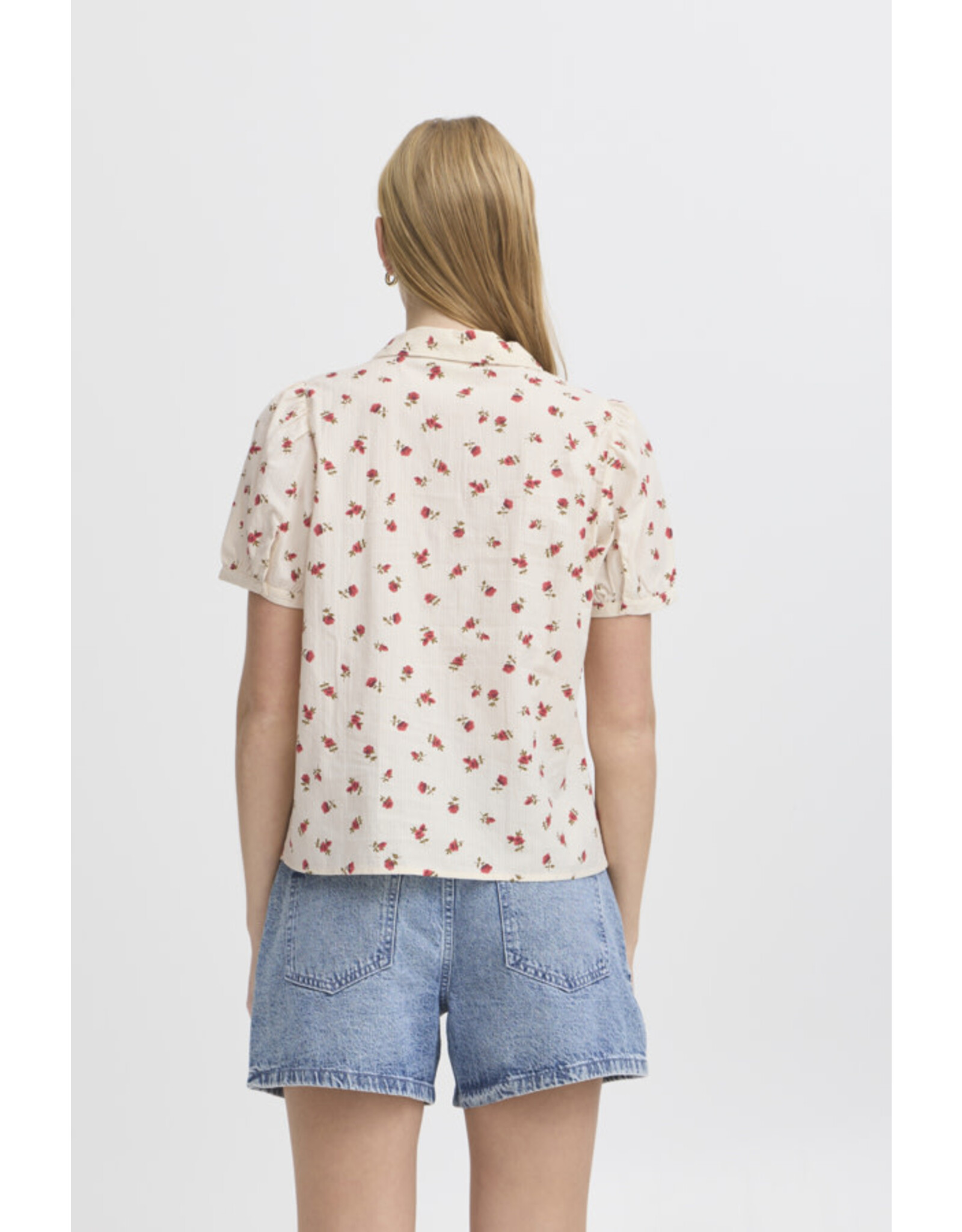 ICHI ICHI - Rosey Shirt (Geranium Flower)