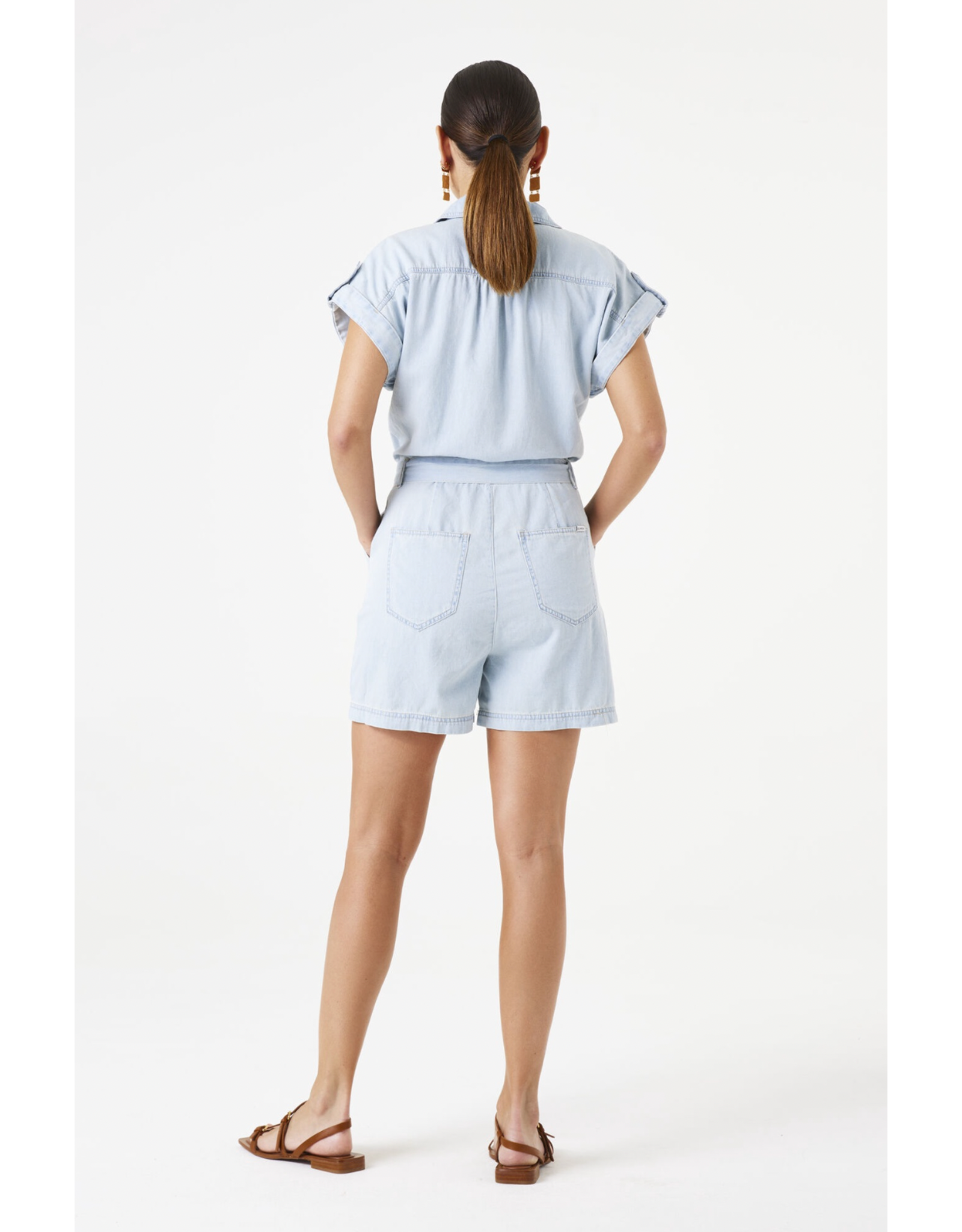 Garcia Garcia - Chambray Romper (Light Denim)