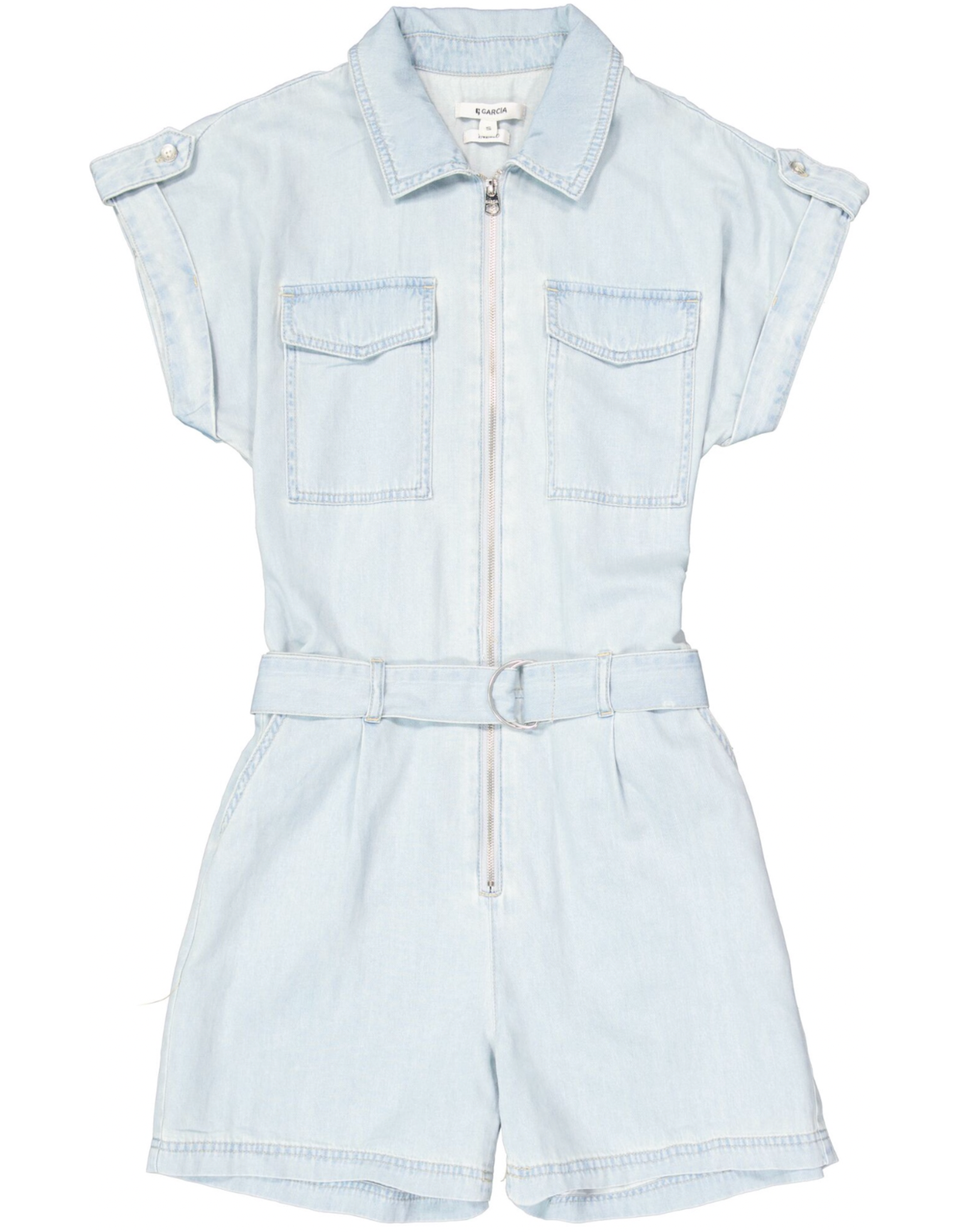 Garcia Garcia - Chambray Romper (Light Denim)