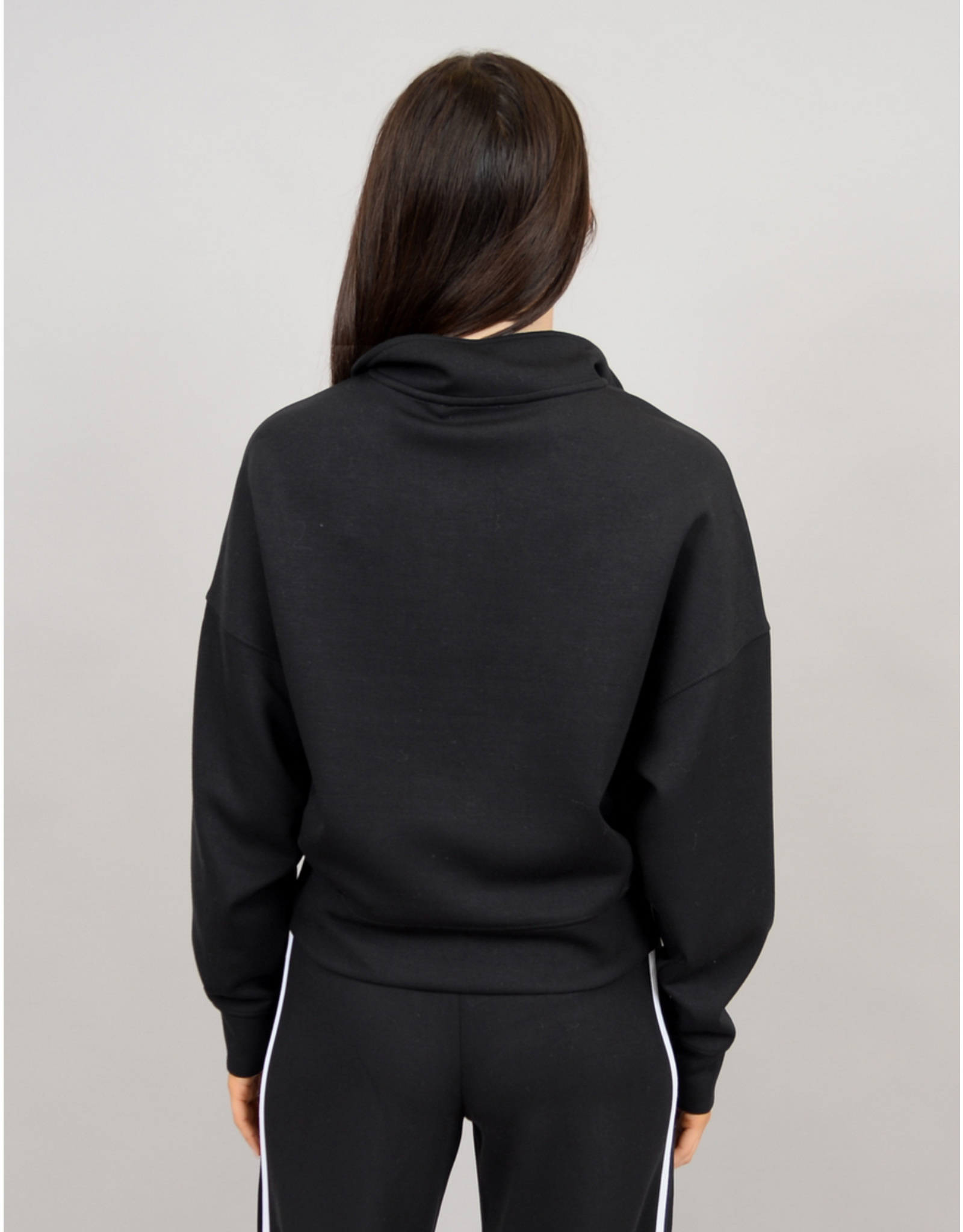 RD Style RD Style - Mailyn soft knit half zip pullover (Black / White)