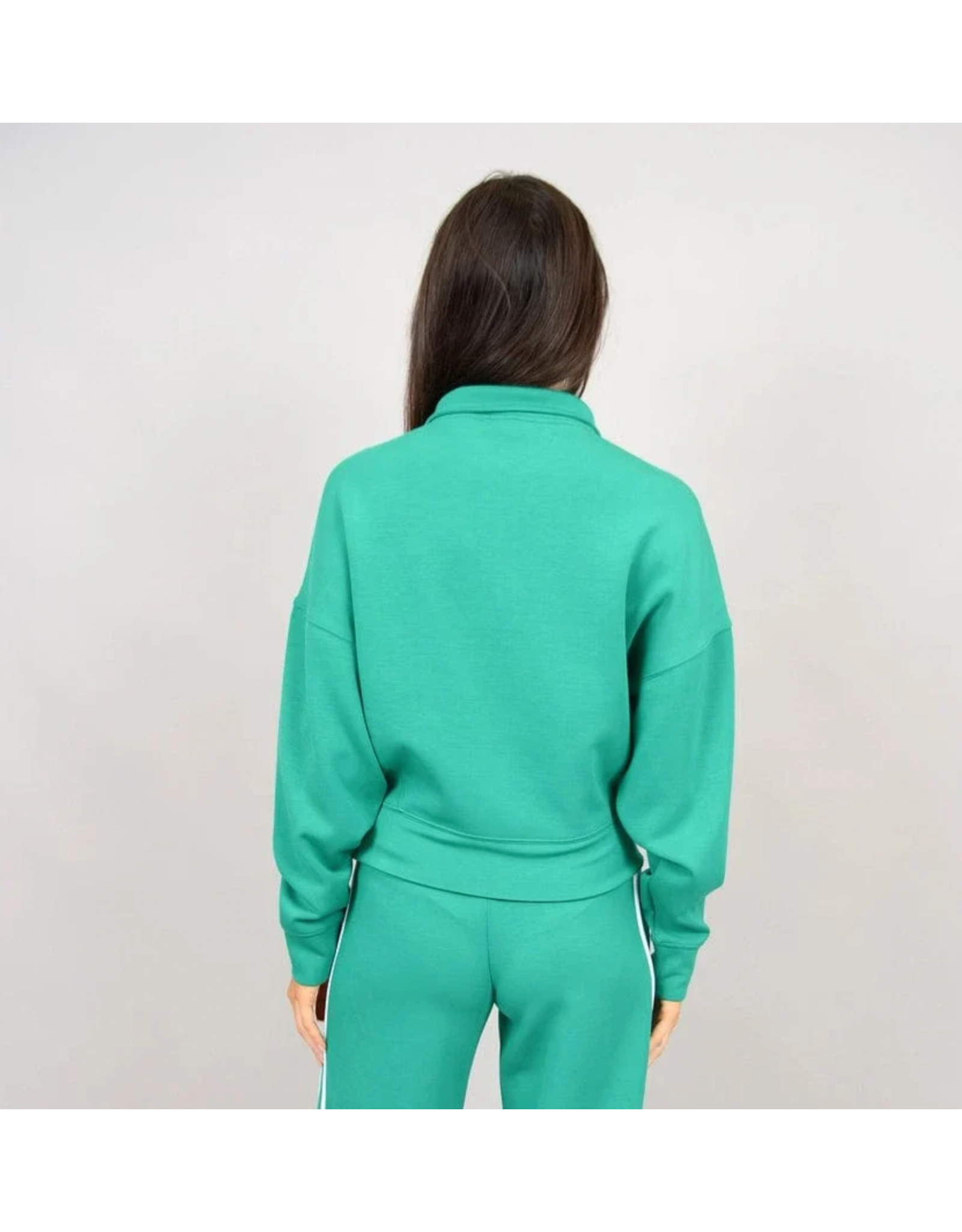RD Style RD Style - Mailyn soft knit half zip pullover (Creme de Menthe)