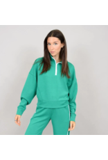 RD Style RD Style - Mailyn soft knit half zip pullover (Creme de Menthe)