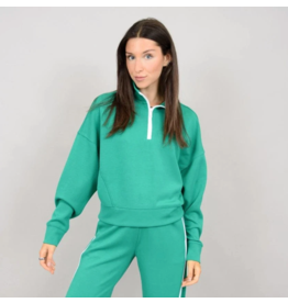 RD Style RD Style - Mailyn soft knit half zip pullover (Creme de Menthe)