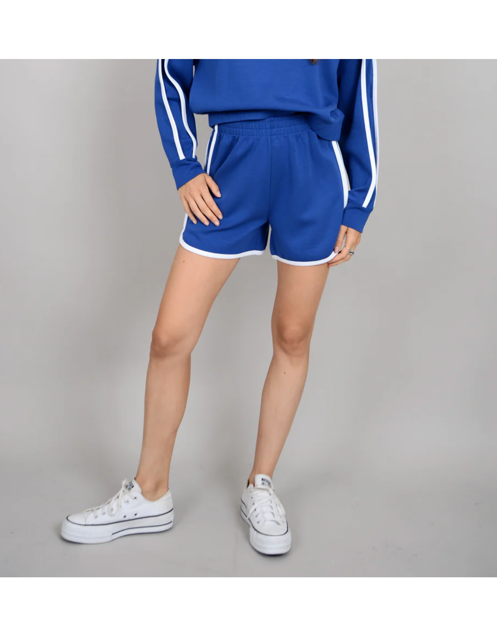RD Style RD Style - Jordi Soft Knit Shorts (Bluebell / White)
