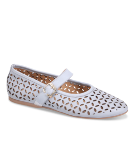 Bueno Bueno - Kehlani Perforated Mary Jane Flat (Powder Blue)