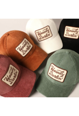 Fashion City Howdy Darlin' Embroidery Patch Corduroy Cap (Sage)