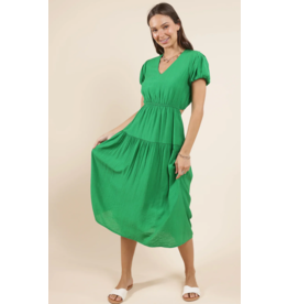 Sadie & Sage Sadie & Sage - Socialize Back Cut Out Midi Dress (Kelly Green)