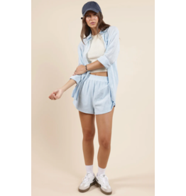 Sadie & Sage Sadie & Sage - So Cal Button Down Shirt (Powder Blue)