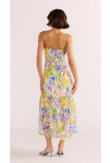 Mink Pink Mink Pink - Fable Tie Midi Dress (Painterly Floral)