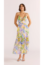 Mink Pink Mink Pink - Fable Tie Midi Dress (Painterly Floral)
