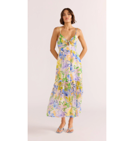Mink Pink Mink Pink - Fable Tie Midi Dress (Painterly Floral)