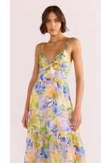 Mink Pink Mink Pink - Fable Tie Midi Dress (Painterly Floral)