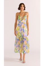 Mink Pink Mink Pink - Fable Tie Midi Dress (Painterly Floral)