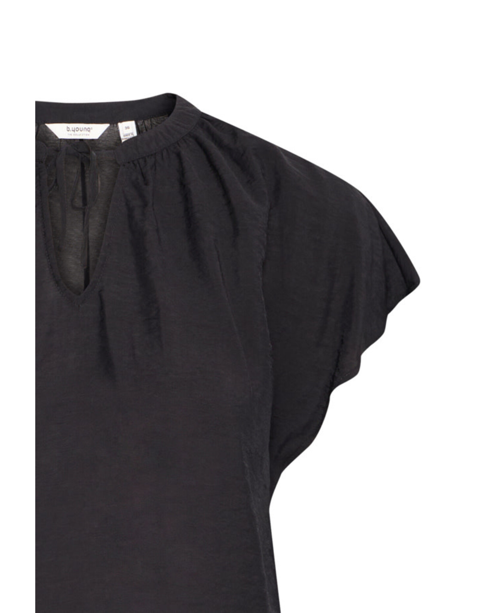 b.young b.young - Hailey V Neck Top (Black)