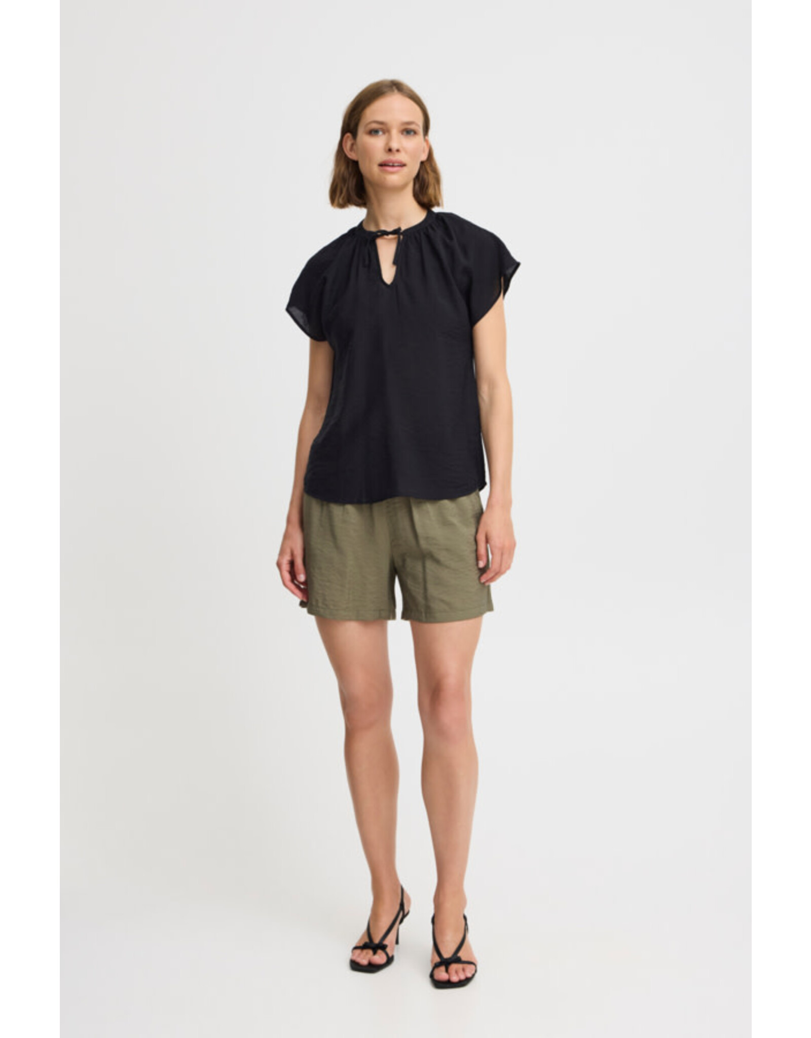 b.young b.young - Hailey V Neck Top (Black)