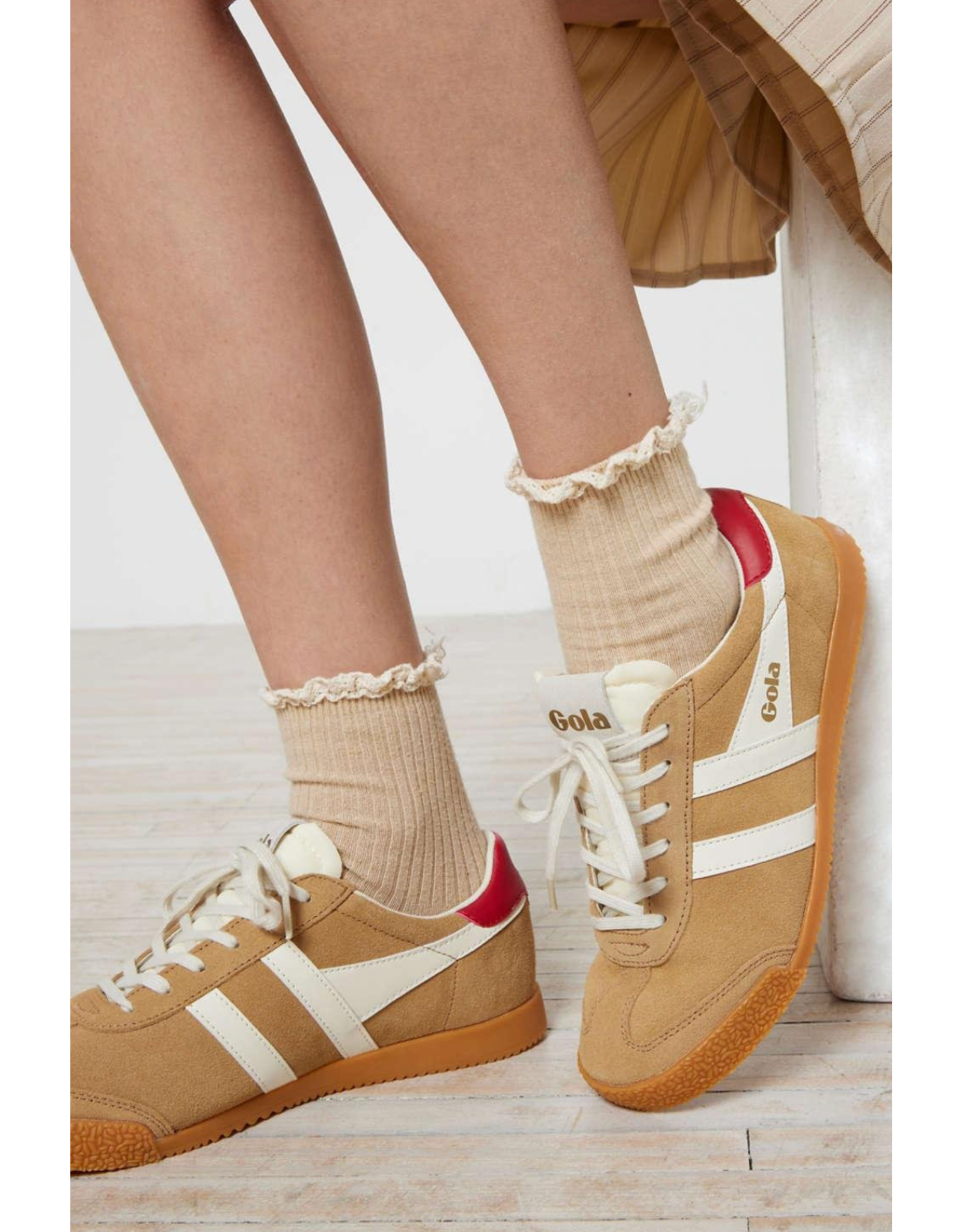 Gola Gola - Elan Sneaker (Caramel / Off White / Deep Red)