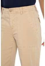 Liverpool Liverpool - Cargo crop wide leg (Cappucino)