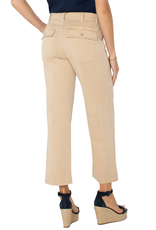 Liverpool Liverpool - Cargo crop wide leg (Cappucino)