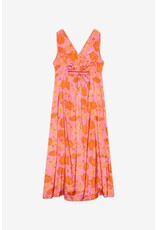NKN Barcelona NKN Barcelona - Kailani Printed Maxi Dress with Waist Cutouts (Fuschia)