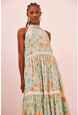 NKN Barcelona NKN Barcelona - Natai  Printed Halter Dress (Turquoise)