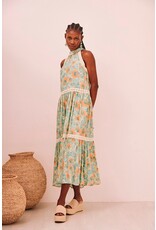 NKN Barcelona NKN Barcelona - Natai  Printed Halter Dress (Turquoise)