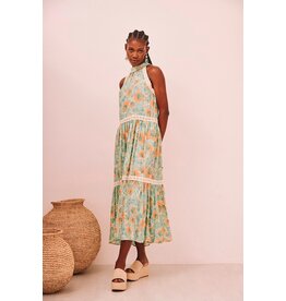 NKN Barcelona NKN Barcelona - Natai  Printed Halter Dress (Turquoise)