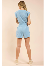 Sadie & Sage Sadie & Sage - Sightseeing Drawstring Shorts (Blue)