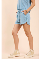 Sadie & Sage Sadie & Sage - Sightseeing Drawstring Shorts (Blue)