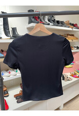 RD Style RD Style - Roxi Rib Short Sleeve Round Neck Tee (Black)