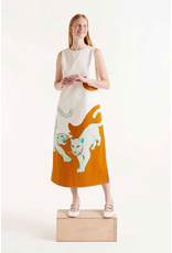 Compania Fantastica Compania Fantastica -  Jaguar Print Midi Dress