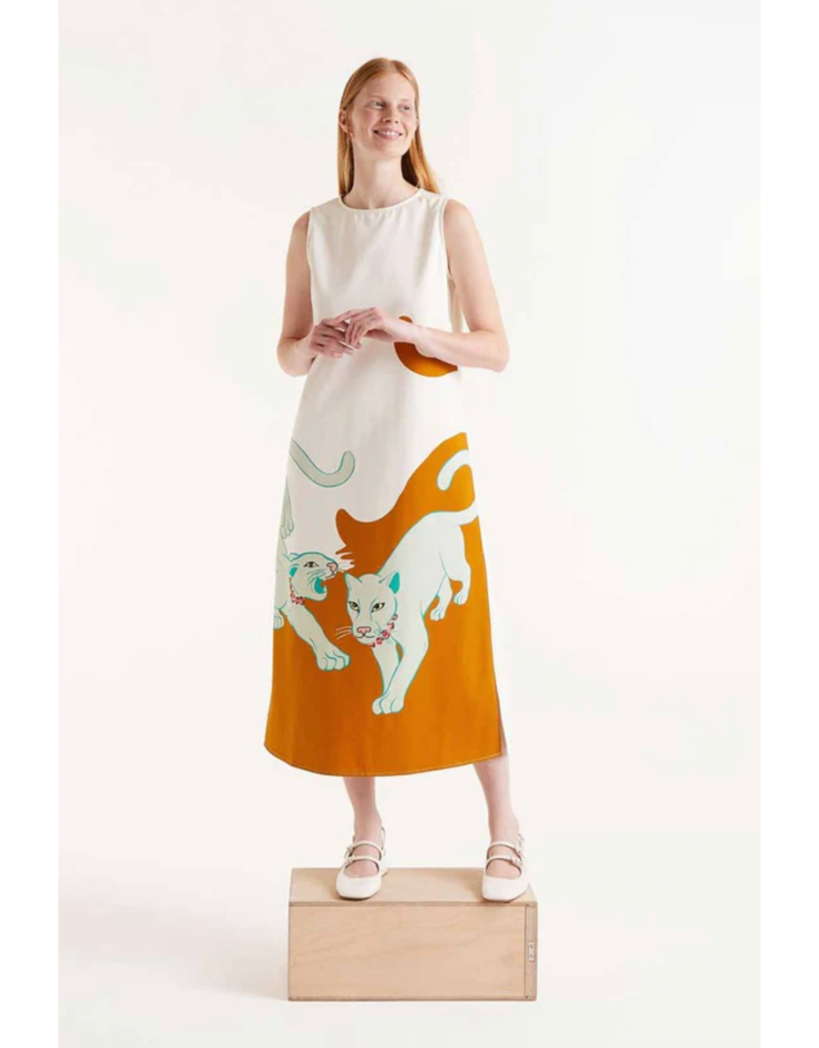 Compania Fantastica Compania Fantastica -  Jaguar Print Midi Dress