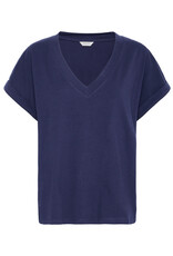b.young b.young - Pandinna V Neck Tee (Medieval Blue)
