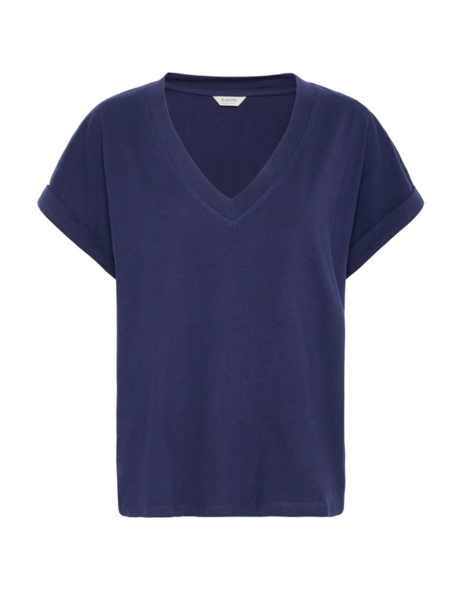 b.young b.young - Pandinna V Neck Tee (Medieval Blue)