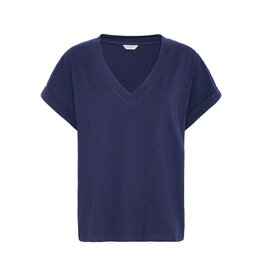 b.young b.young - Pandinna V Neck Tee (Medieval Blue)
