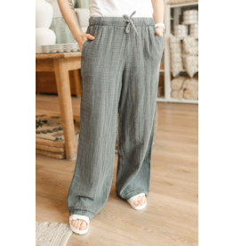 RD Style RD Style - Merry Drawstring Waist Pants (Coal)