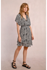 Molly Bracken Molly Bracken -  Leopard Print Dress with Ruffles (Beige)