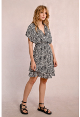 Molly Bracken Molly Bracken -  Leopard Print Dress with Ruffles (Beige)