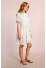 Molly Bracken Molly Bracken -  Lace Shirt Dress (White)