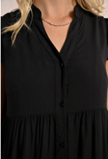 Molly Bracken Molly Bracken -  Tiered Maxi Length Dress (Black)