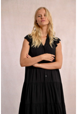 Molly Bracken Molly Bracken -  Tiered Maxi Length Dress (Black)
