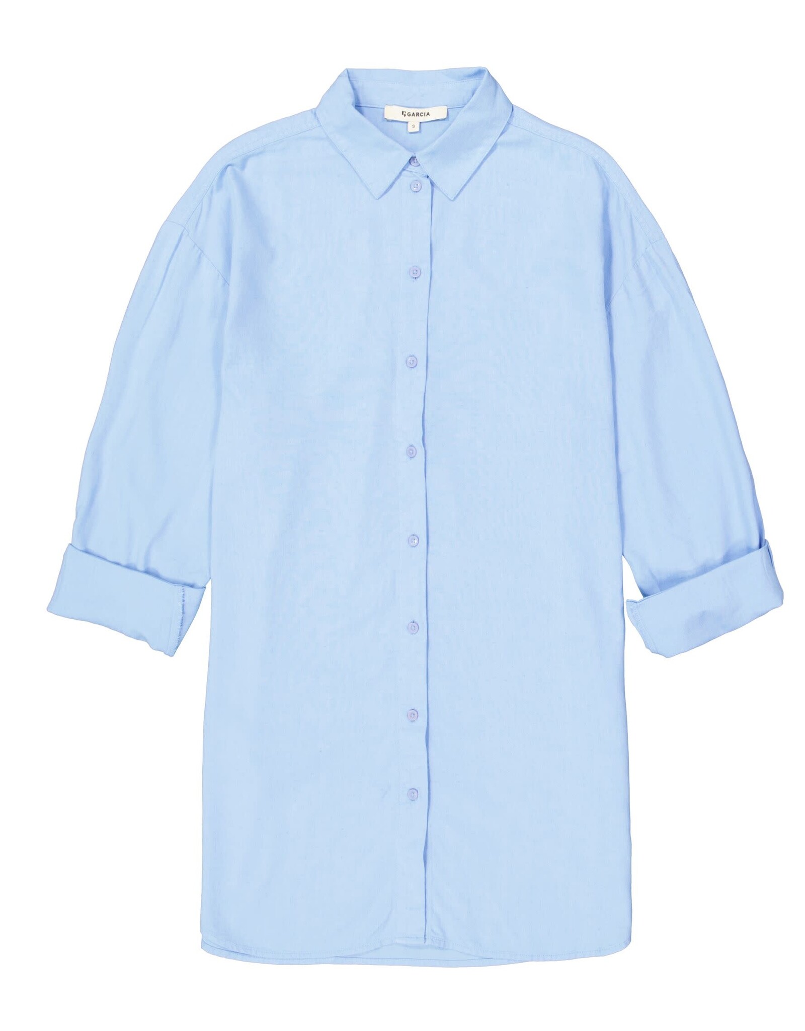Garcia Garcia - Long Sleeve Button Up Shirt (Blue Wave)